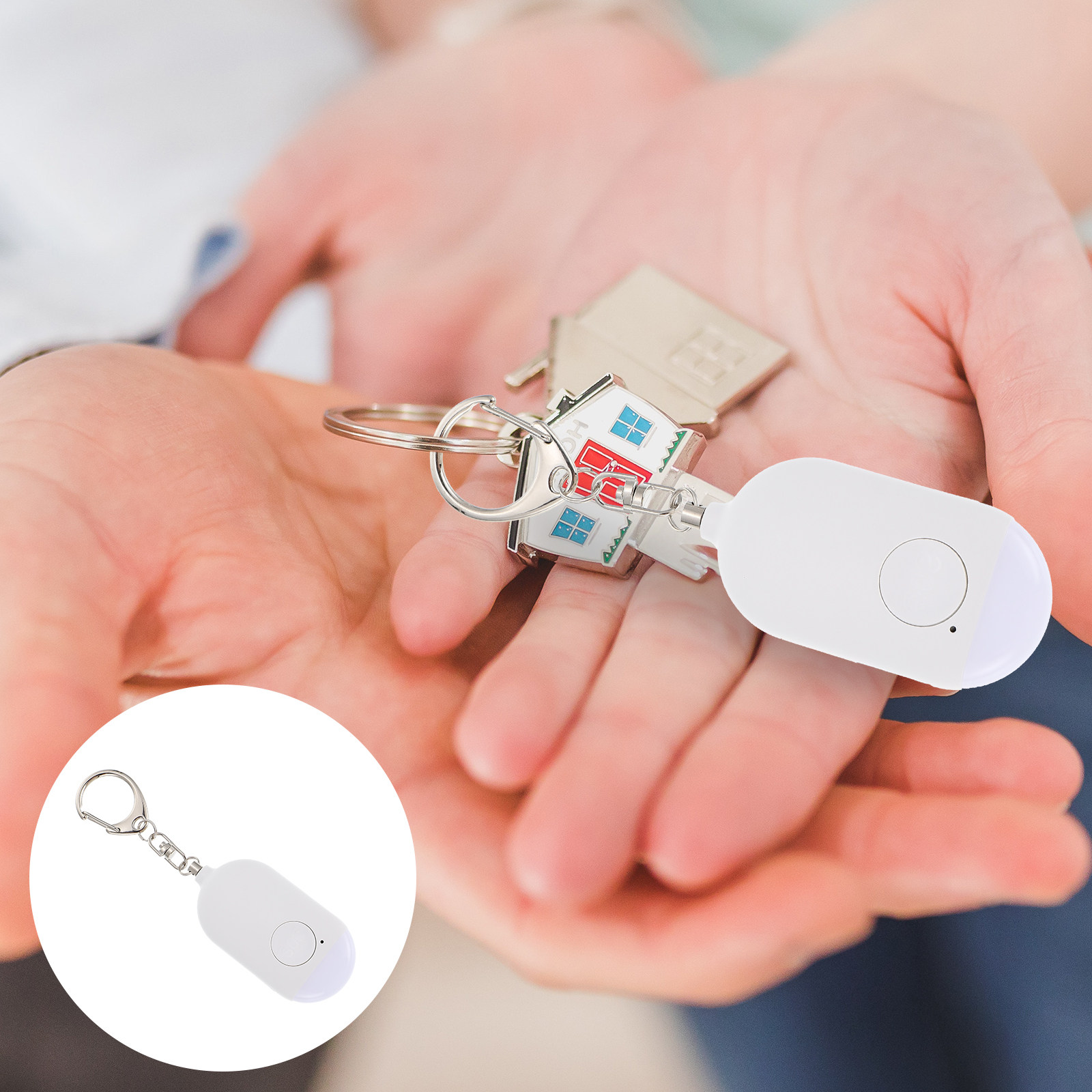 Personal Alarm Keychain - 1Set Rechargeable Personal Alarm Portable Mini