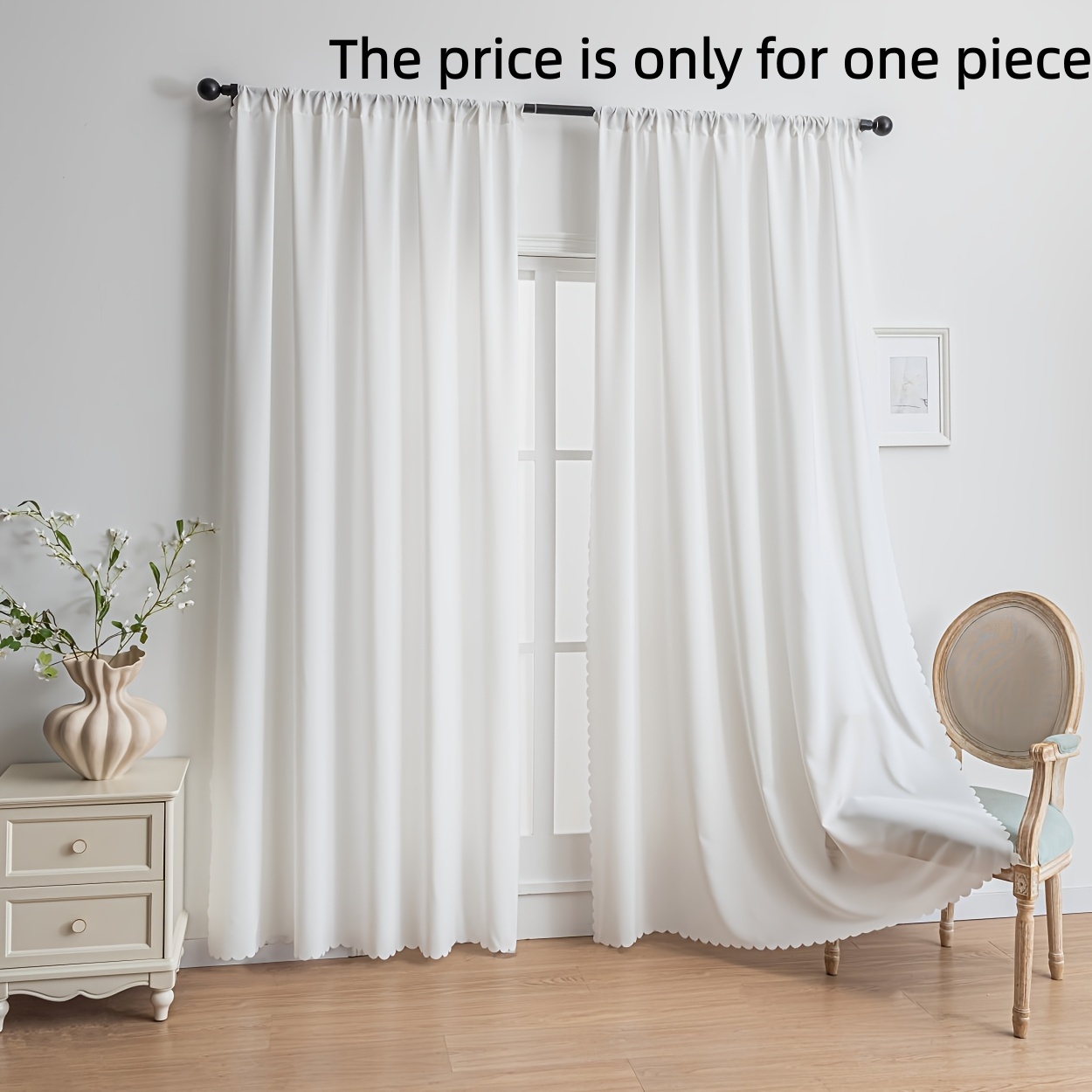 1pc Sheer Curtain, Non-Transpa - đánh giá và giá Window Lock Bar