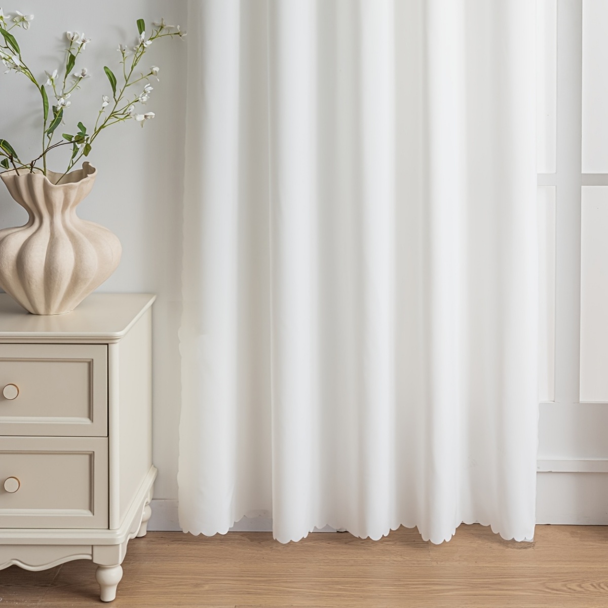 1pc Sheer Curtain, Non-Transpa - đánh giá và giá Window Lock Bar